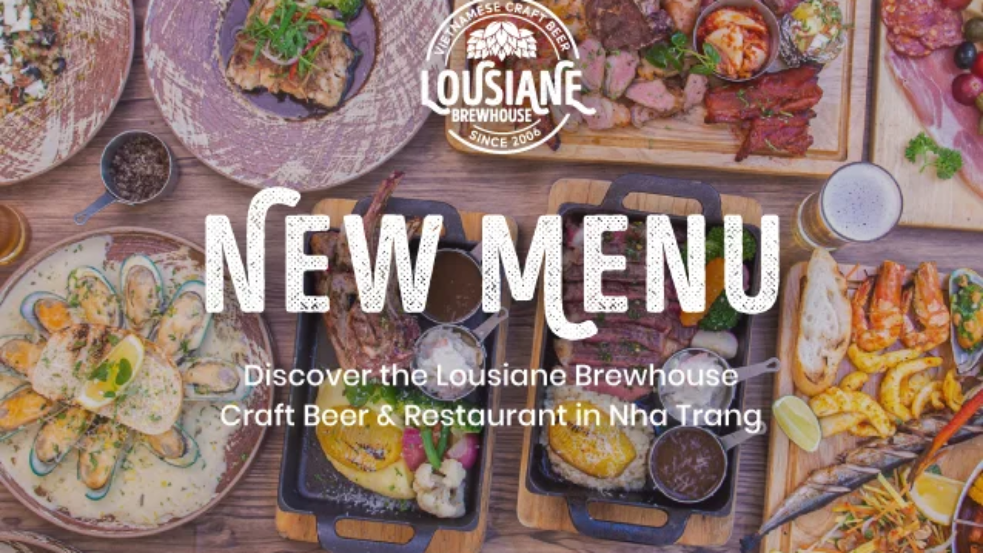 Menu A La carte at Lousiane Brewhouse