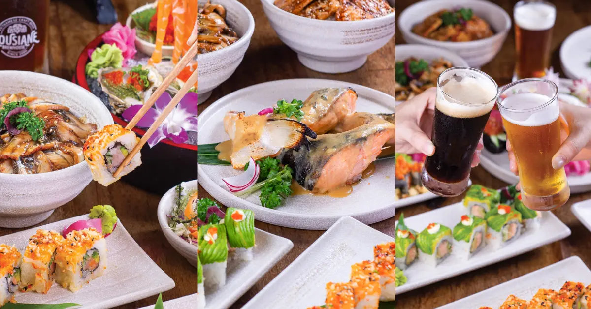 khám phá thực đơn sushi Nha Trang tại Lousiane Brewhouse